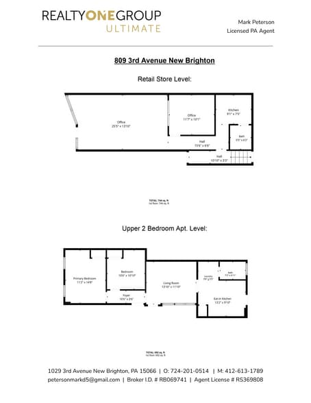 9 Unit Portfolio In New Brighton, PA portfolio of 2 properties for sale on LoopNet.ca - Floor Plan - Image 3 of 77