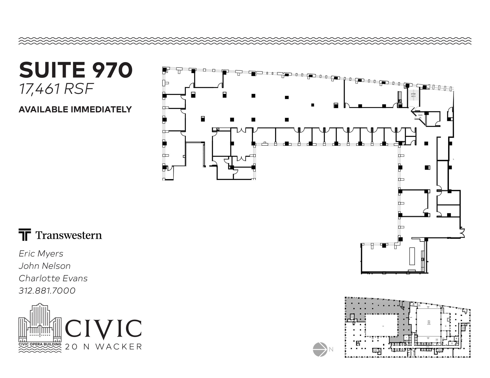 20 N Wacker Dr, Chicago, IL à louer Plan d’étage- Image 1 de 1