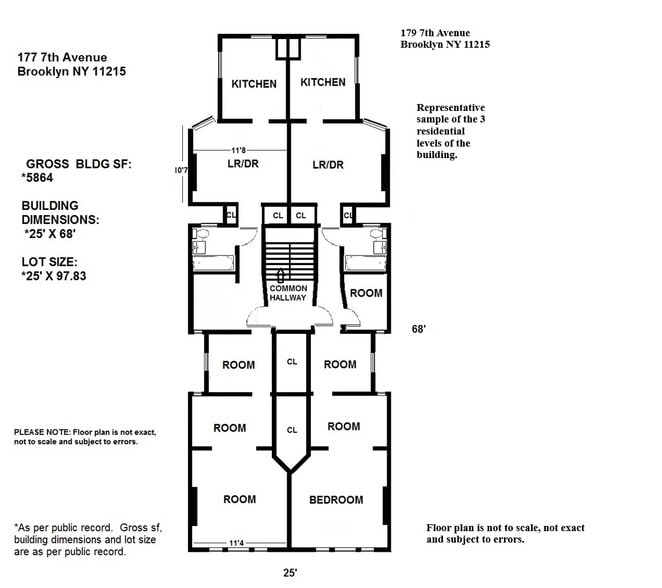 179 7th Ave, Brooklyn, NY for sale - Floor Plan - Image 3 of 16