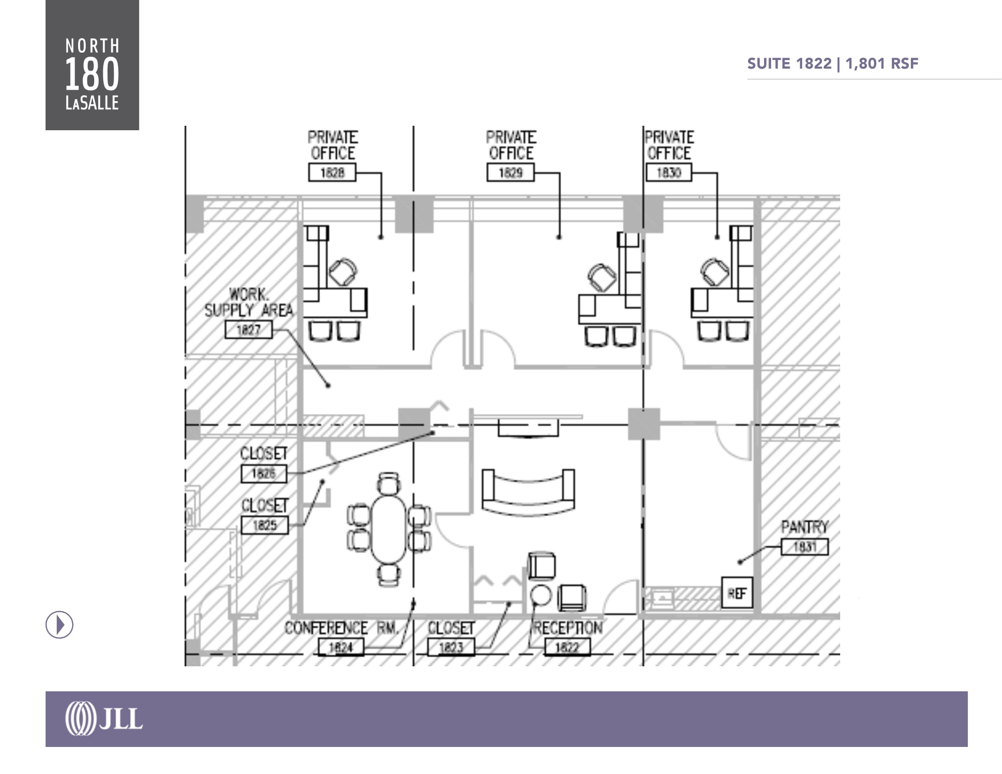 180 N LaSalle St, Chicago, IL à louer Plan d’étage- Image 1 de 1