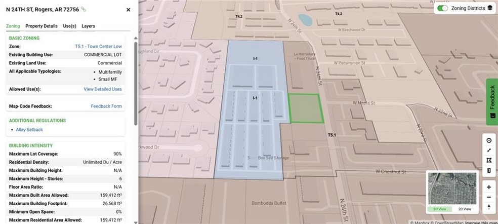N 24TH St, Rogers, AR for sale - Plat Map - Image 2 of 7