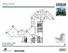 222 W Las Colinas Blvd, Irving, TX à louer Plan d’étage- Image 1 de 2