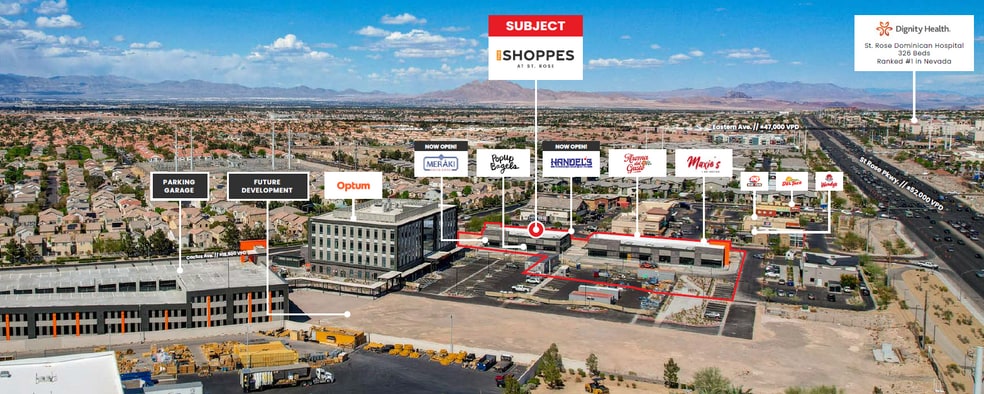 The Shoppes at St. Rose portfolio of 2 properties for sale on LoopNet.ca - Aerial - Image 1 of 10