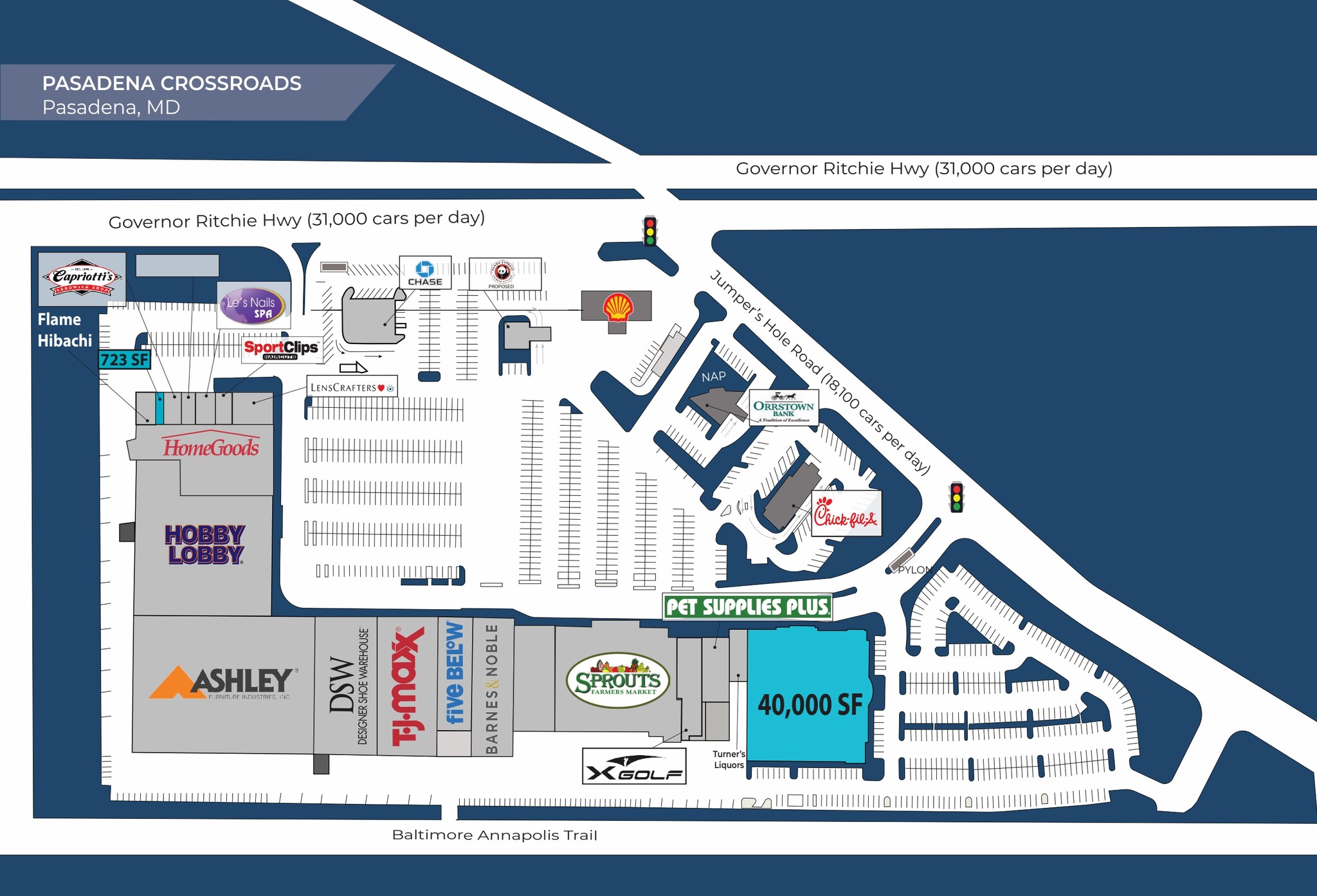 8036-8120 Ritchie Hwy, Pasadena, MD for lease Site Plan- Image 1 of 2
