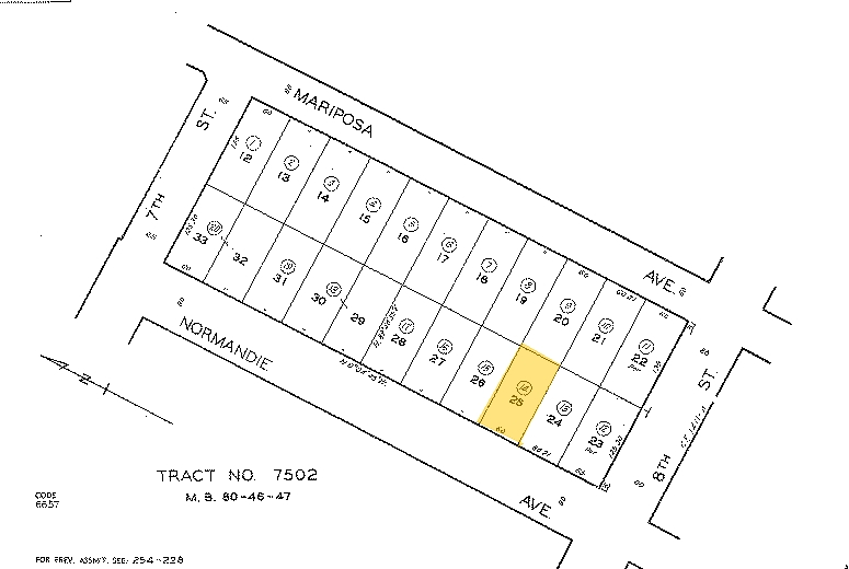 750 Normandie Ave, Los Angeles, CA for sale - Plat Map - Image 2 of 8