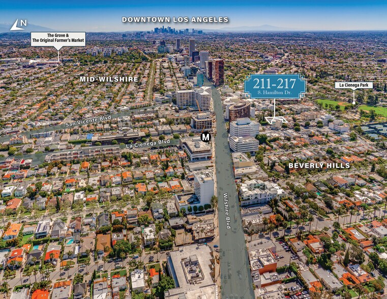 211 S Hamilton Dr, Beverly Hills, CA à vendre - Aérien - Image 2 de 6