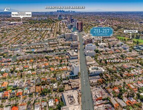 211 S Hamilton Dr, Beverly Hills, CA - AERIAL map view - Image1