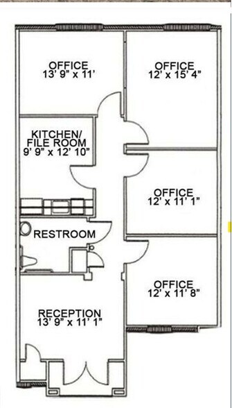 7591 Fern Ave, Shreveport, LA à louer - Plan d’étage - Image 2 de 2
