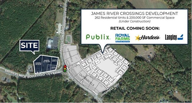 More details for 22313 Brewers Neck Blvd, Carrollton, VA - Land for Sale