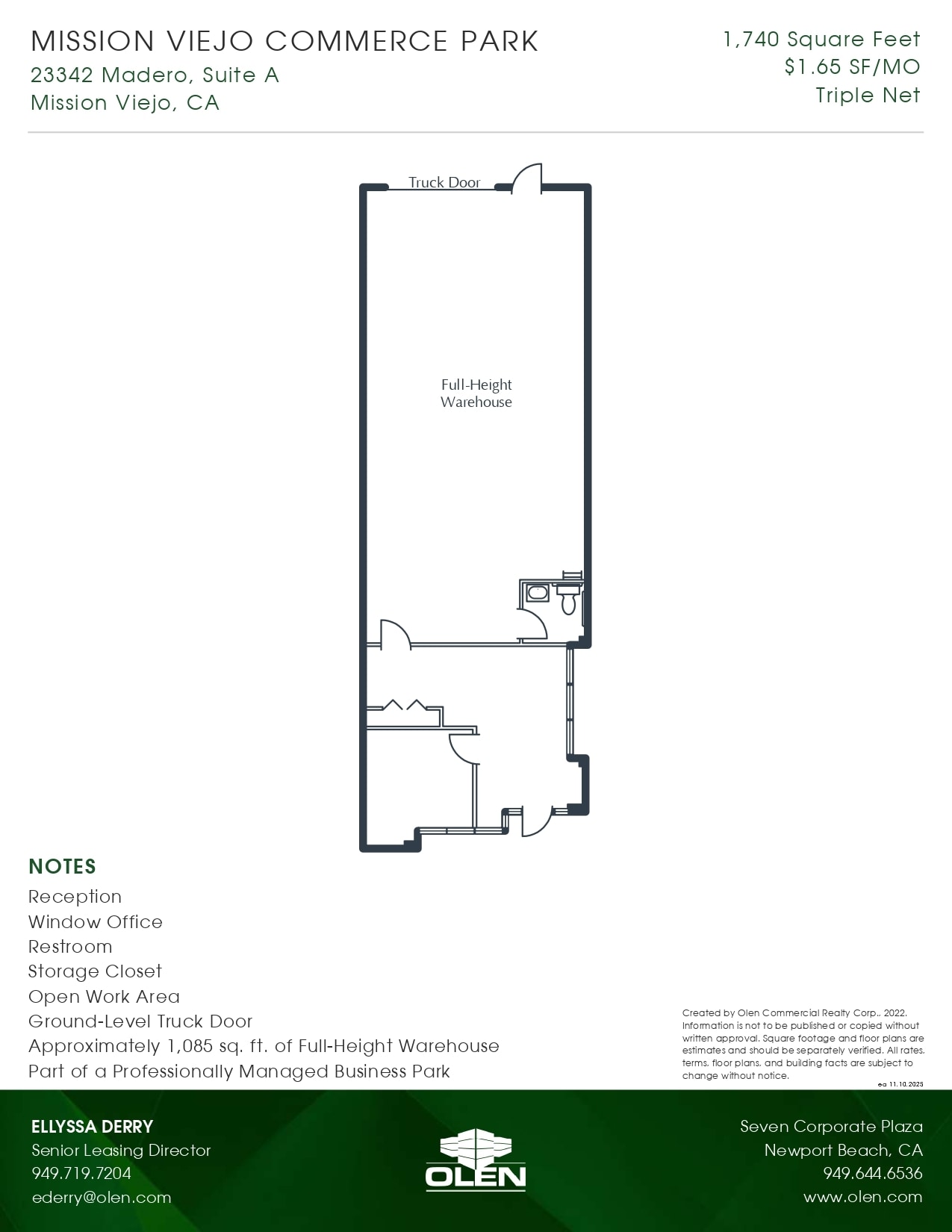 23342 Madero, Mission Viejo, CA for lease Floor Plan- Image 1 of 1