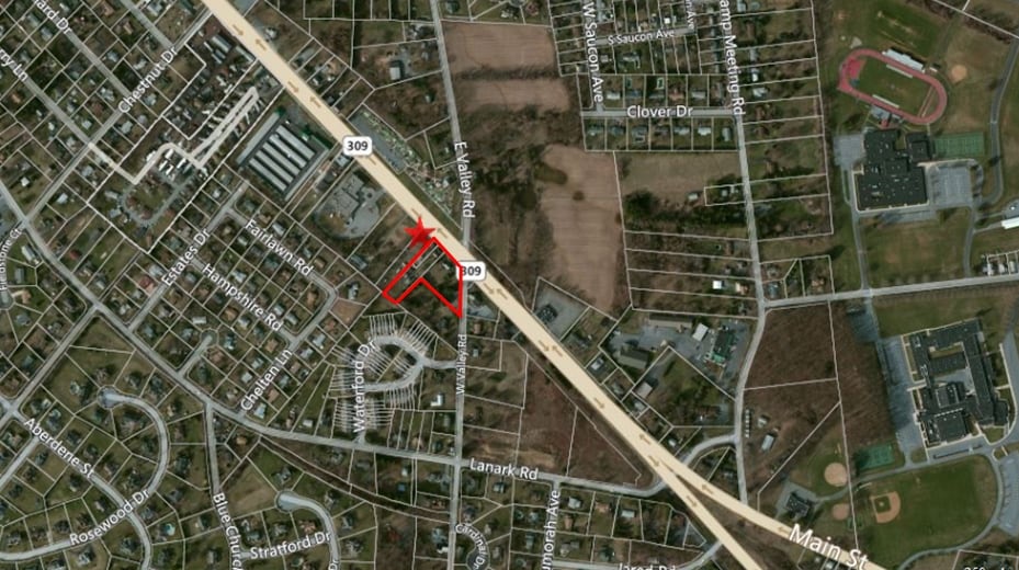 5270 Route 309, Center Valley, PA for sale - Aerial - Image 2 of 5