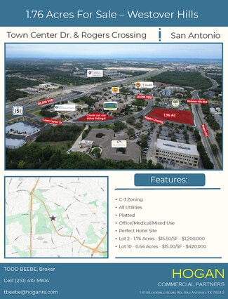 More details for 10100 Rogers Crossing, San Antonio, TX - Land for Sale