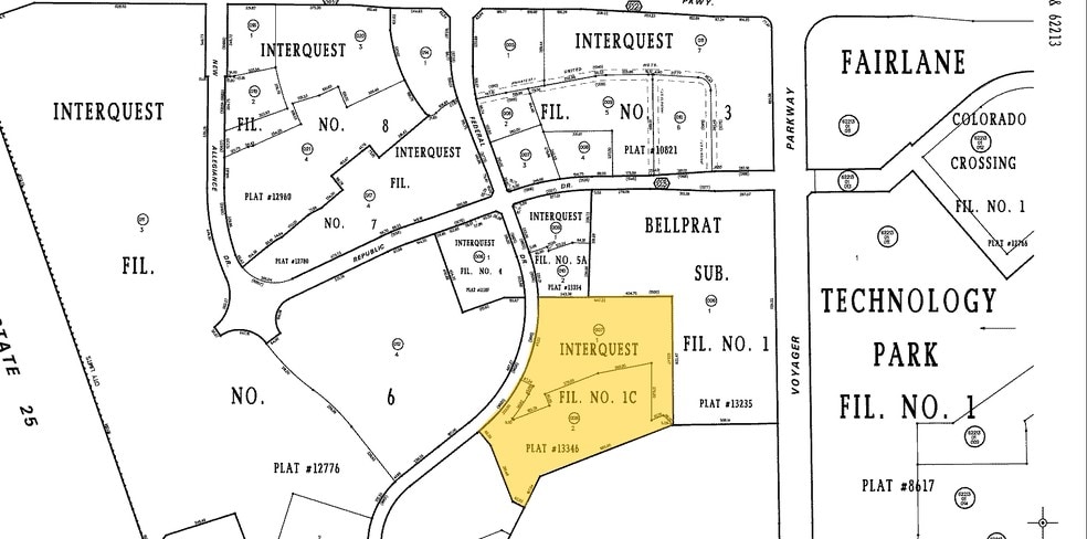9930 W Federal Dr, Colorado Springs, CO for lease - Plat Map - Image 2 of 2