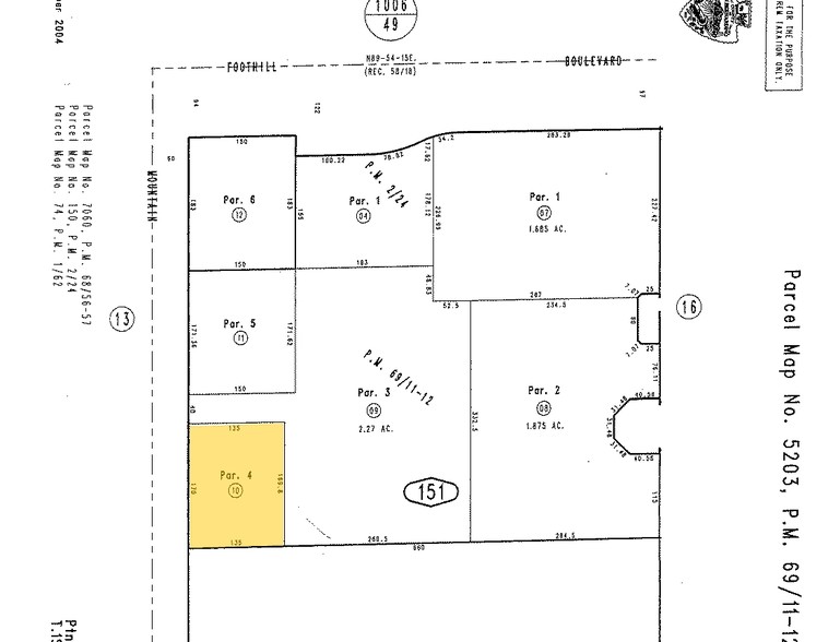 910 N Mountain Ave, Upland, CA à louer - Plan cadastral - Image 2 de 4