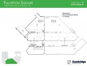 7420 Fullerton Rd, Springfield, VA for lease Floor Plan- Image 1 of 1