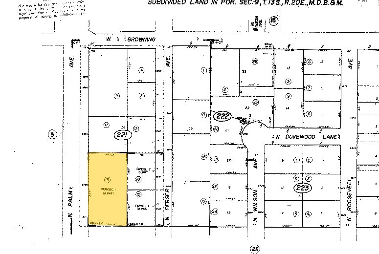 5528 N Palm Ave, Fresno, CA à louer - Plan cadastral - Image 2 de 2