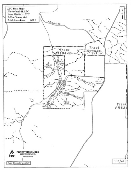 Talbot County Tract 32004A, Talbotton, GA à vendre - Plan de site - Image 2 de 2