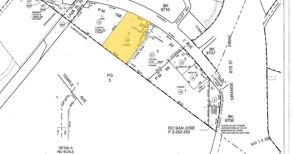 3191 W Temple Ave, Pomona, CA à louer - Plan cadastral - Image 3 de 13