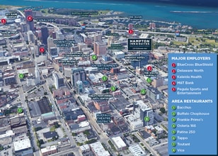 220 Delaware Ave, Buffalo, NY - AERIAL map view