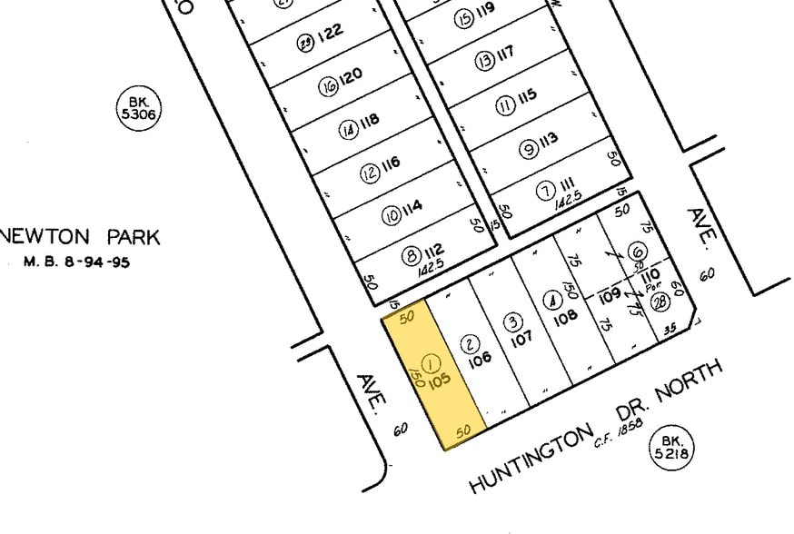 4973-4975 N Huntington Dr, Los Angeles, CA for lease - Plat Map - Image 2 of 32