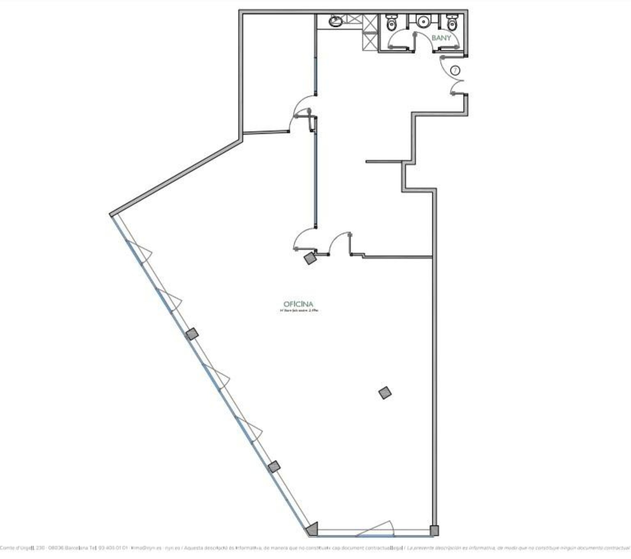 Office in Barcelona, BAR for lease Site Plan- Image 1 of 6