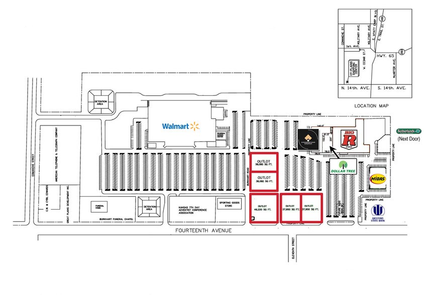2101 14th Ave, Dodge City, KS à louer - Aérien - Image 3 de 5