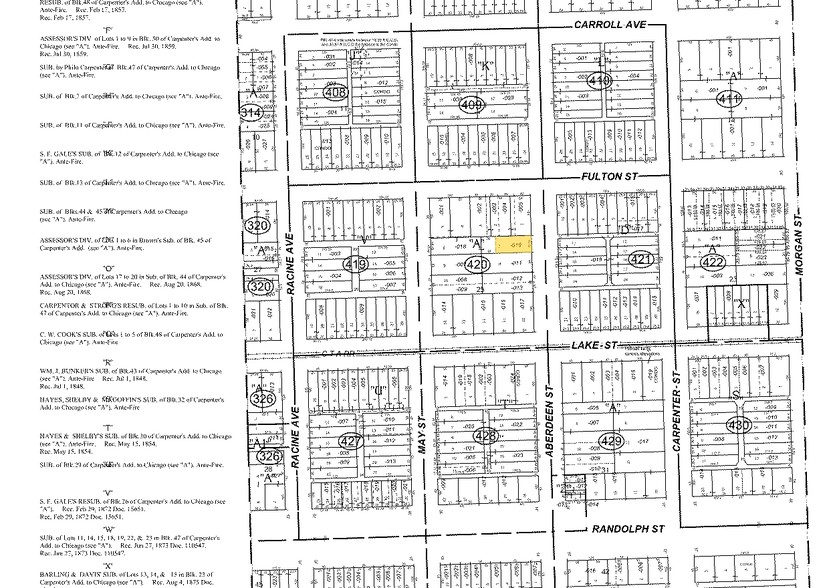 220 N Aberdeen St, Chicago, IL à louer - Plan cadastral - Image 2 de 22