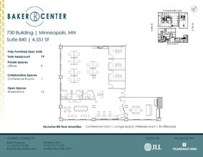 733 Marquette Ave, Minneapolis, MN à louer Plan d’étage- Image 1 de 5