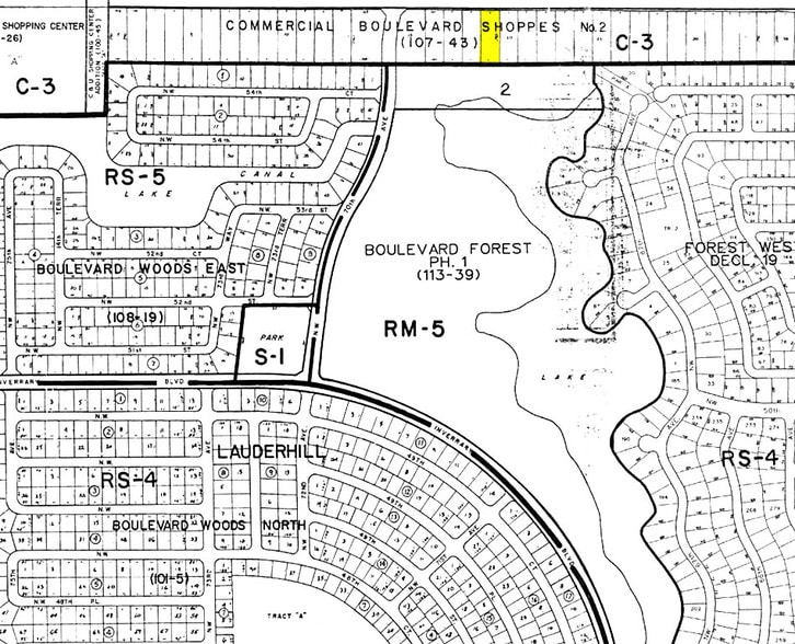 6800 W Commercial Blvd, Lauderhill, FL for lease - Plat Map - Image 2 of 30