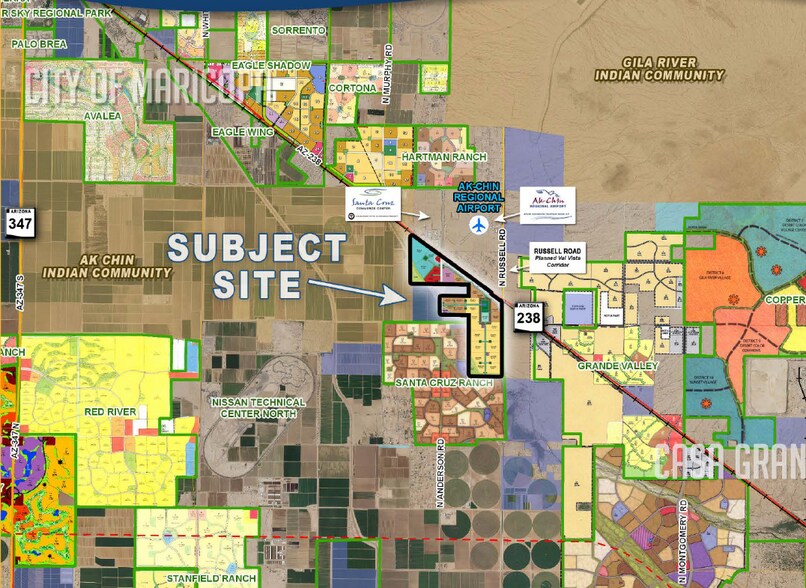 South Side Hwy 238 & W Russell Rd, Maricopa, AZ à vendre - Photo principale - Image 1 de 1