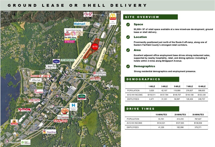 555 Bridgeport Ave, Shelton, CT à louer - Aérien - Image 2 de 4