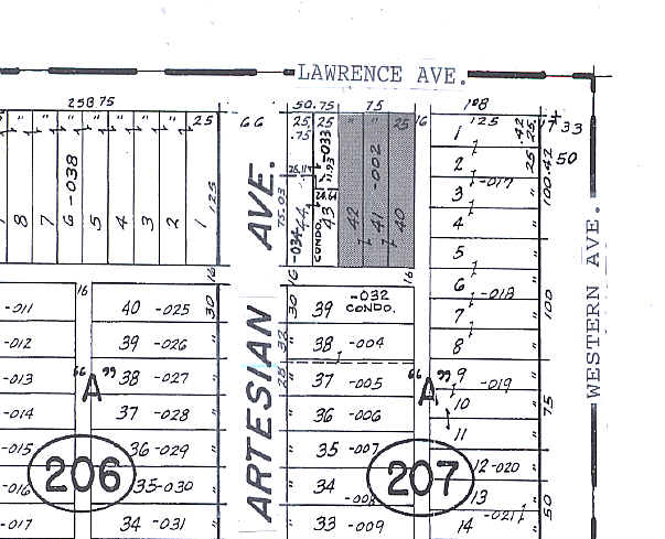 2415-2421 W Lawrence Ave, Chicago, IL à louer - Plan cadastral - Image 2 de 6