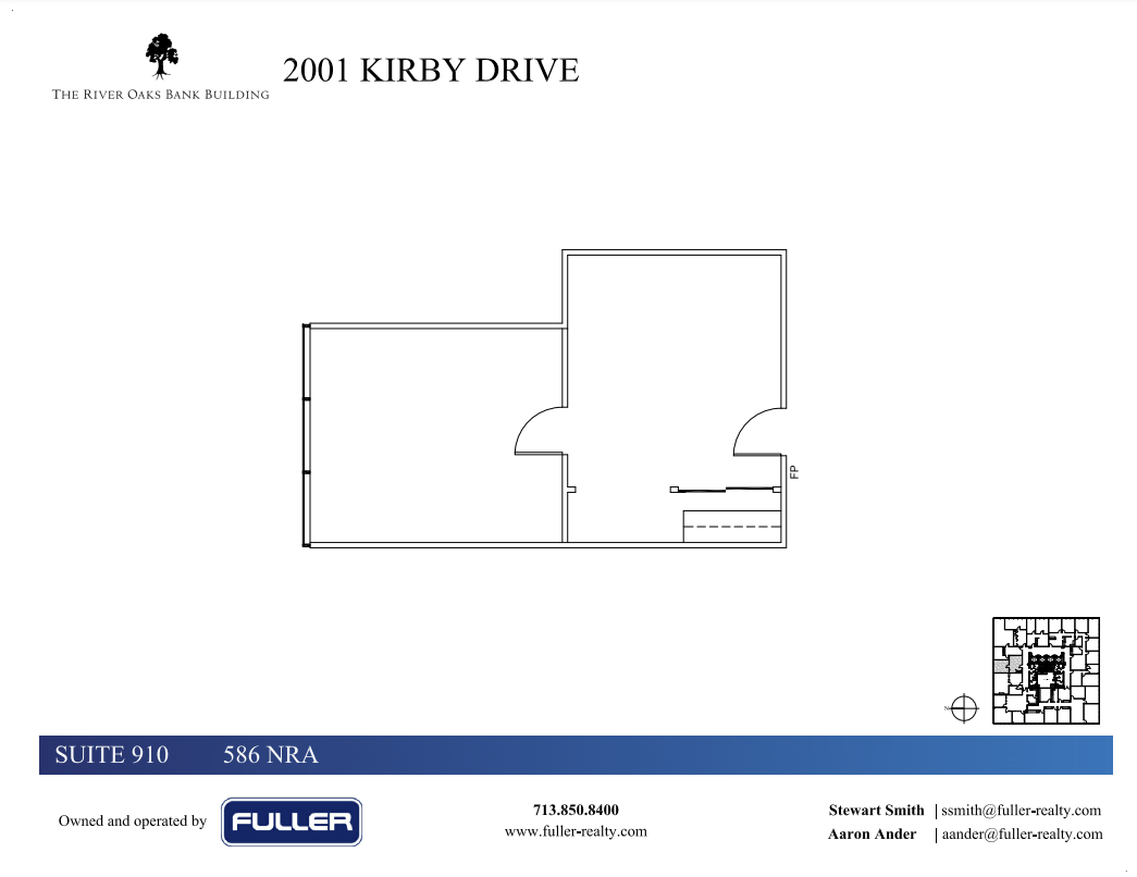 2001 Kirby Dr, Houston, TX à louer Plan d  tage- Image 1 de 1