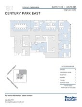 1801 Century Park E, Los Angeles, CA à louer Plan d’étage- Image 1 de 1