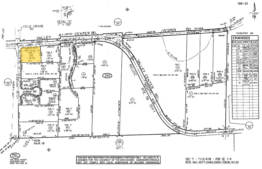 28535 Cole Grade Rd, Valley Center, CA for lease - Plat Map - Image 3 of 3