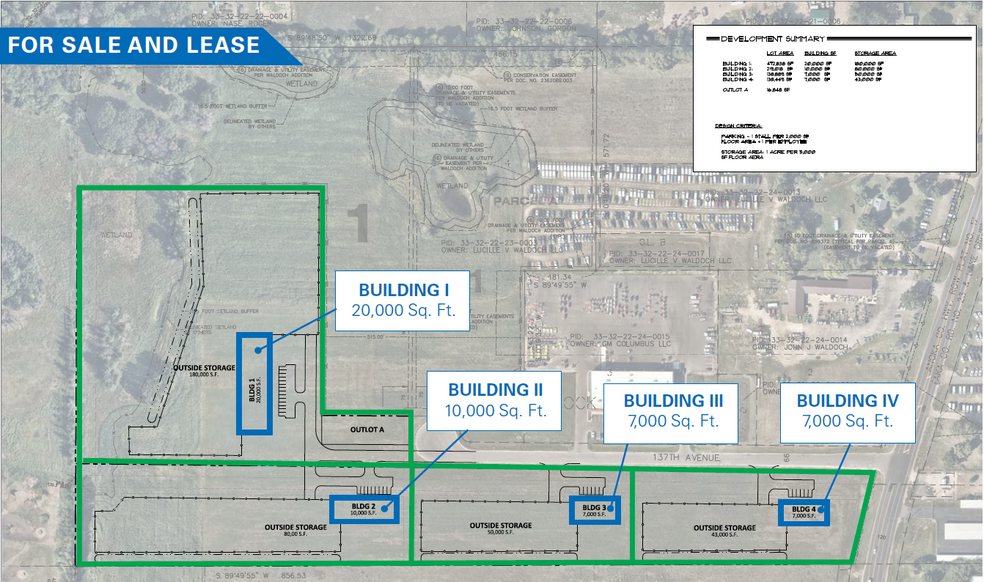 XXX 137th Avenue NE, Columbus, MN for sale - Site Plan - Image 1 of 1