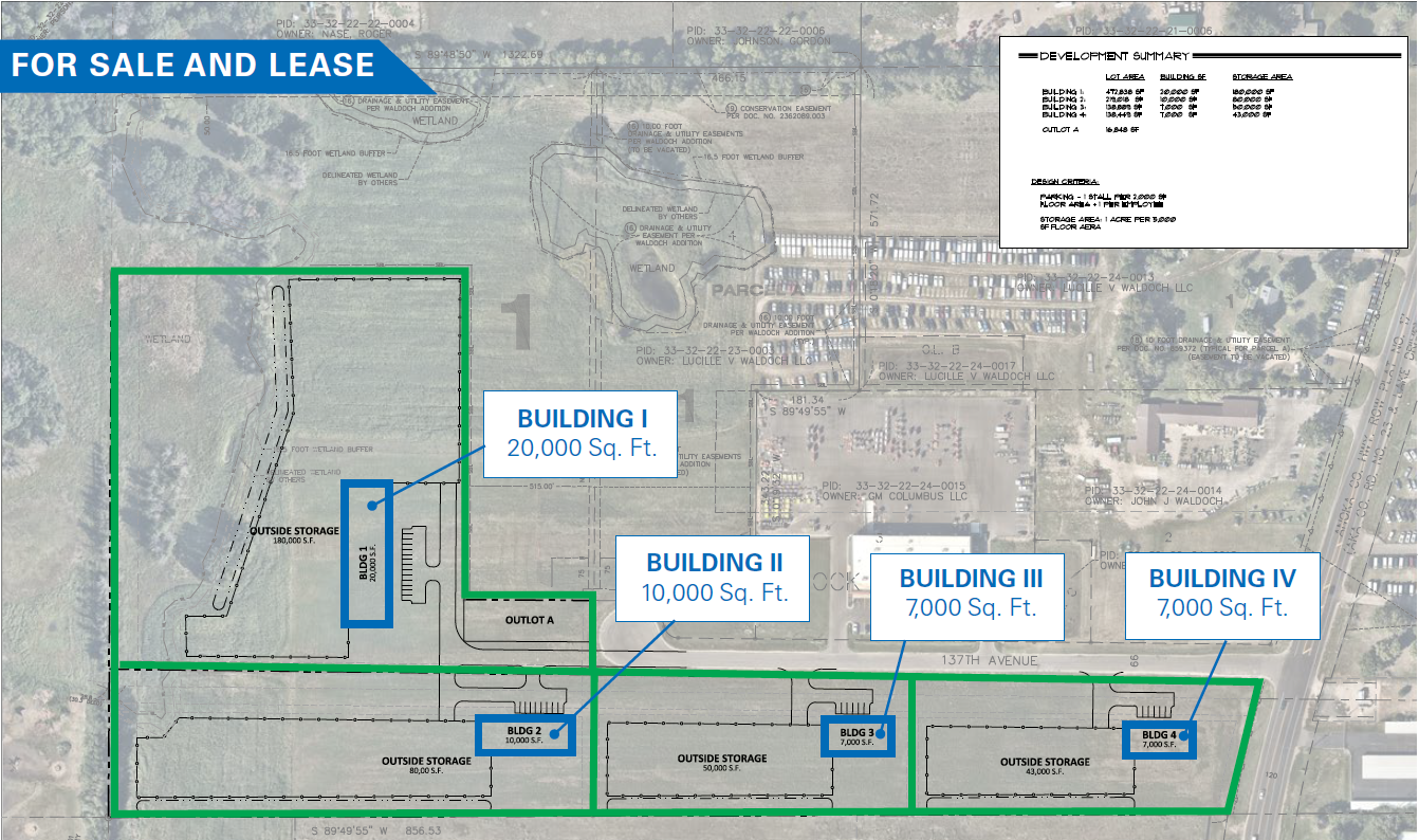 XXX 137th Avenue NE, Columbus, MN à louer Plan de site- Image 1 de 2