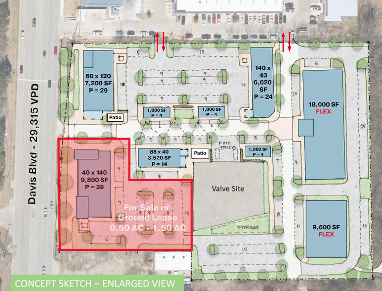 6440 Davis Blvd, North Richland Hills, TX à louer - Plan de site - Image 2 de 5