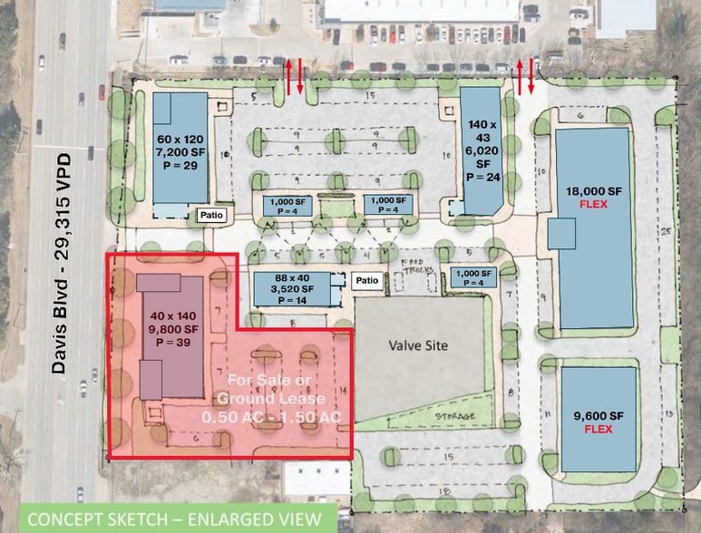 6440 Davis Blvd, North Richland Hills, TX for lease - Site Plan - Image 2 of 5