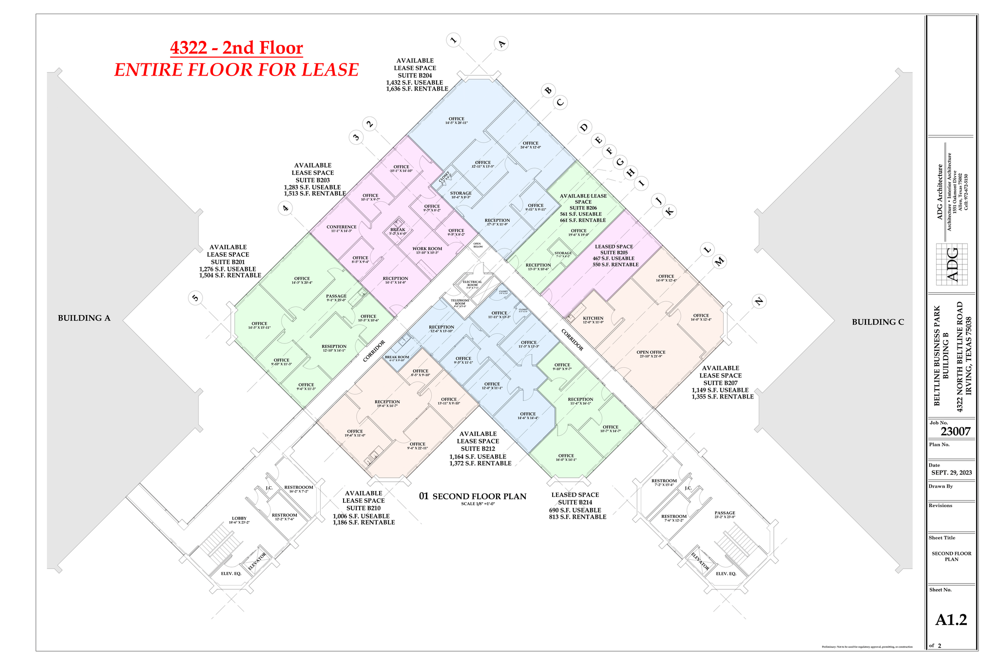 4320 N Belt Line Rd, Irving, TX à louer Plan d’étage- Image 1 de 4