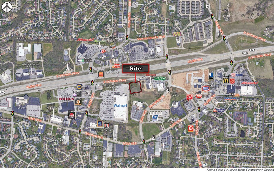 3646 S Saint Peters Pky, Saint Peters, MO à louer - Aérien - Image 2 de 5