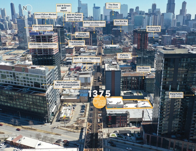 1375 W Lake St, Chicago, IL for sale - Aerial - Image 2 of 5