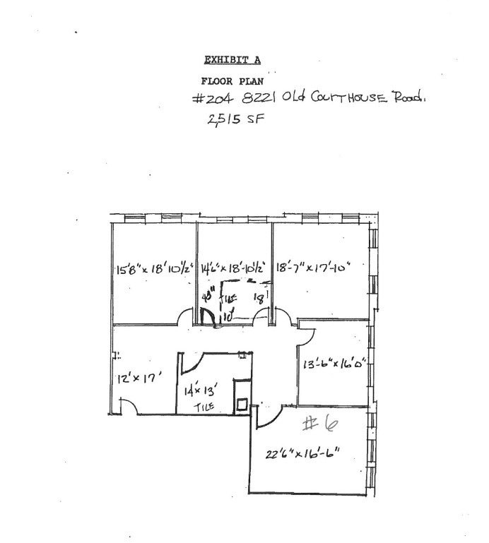 8221 Old Courthouse Rd, Vienna, VA for lease Floor Plan- Image 1 of 1