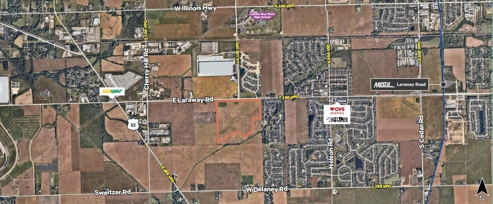 South Side of Laraway Road at Gougar Road, New Lenox, IL for sale Building Photo- Image 1 of 2