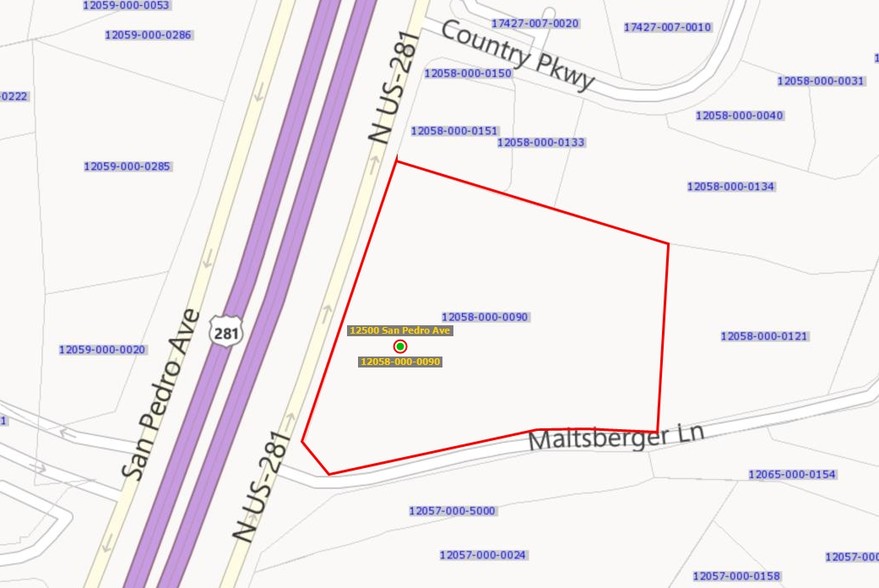 12500 San Pedro Ave, San Antonio, TX for lease - Plat Map - Image 2 of 6