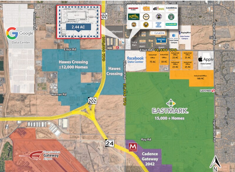 NWC Elliot Road & Ellsworth Road, Mesa, AZ à vendre - Photo du bâtiment - Image 3 de 3