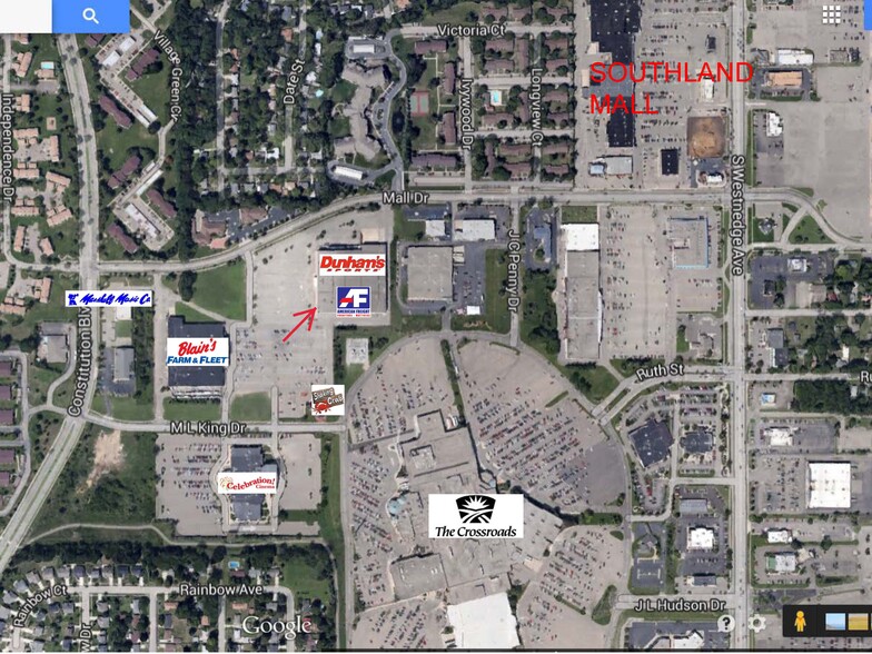 665-669 Mall Dr, Portage, MI for lease - Aerial - Image 3 of 3