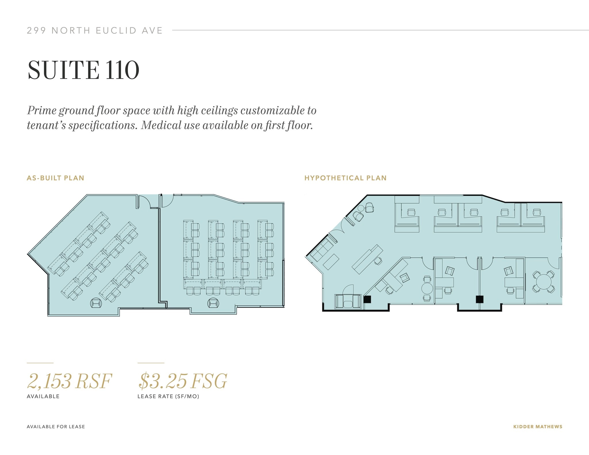 299 N Euclid Ave, Pasadena, CA à louer Plan d’étage- Image 1 de 1