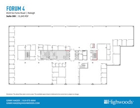 8529 Six Forks Rd, Raleigh, NC à louer Plan d’étage- Image 1 de 1