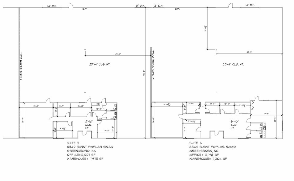 6342 Burnt Poplar Rd, Greensboro, NC à louer - Plan d’étage - Image 2 de 7